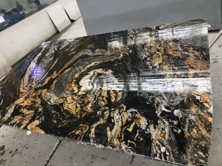 Oris Gold Granite Kitchen Countertop