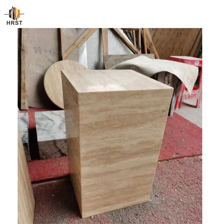 Travertine Marble Bunching Table