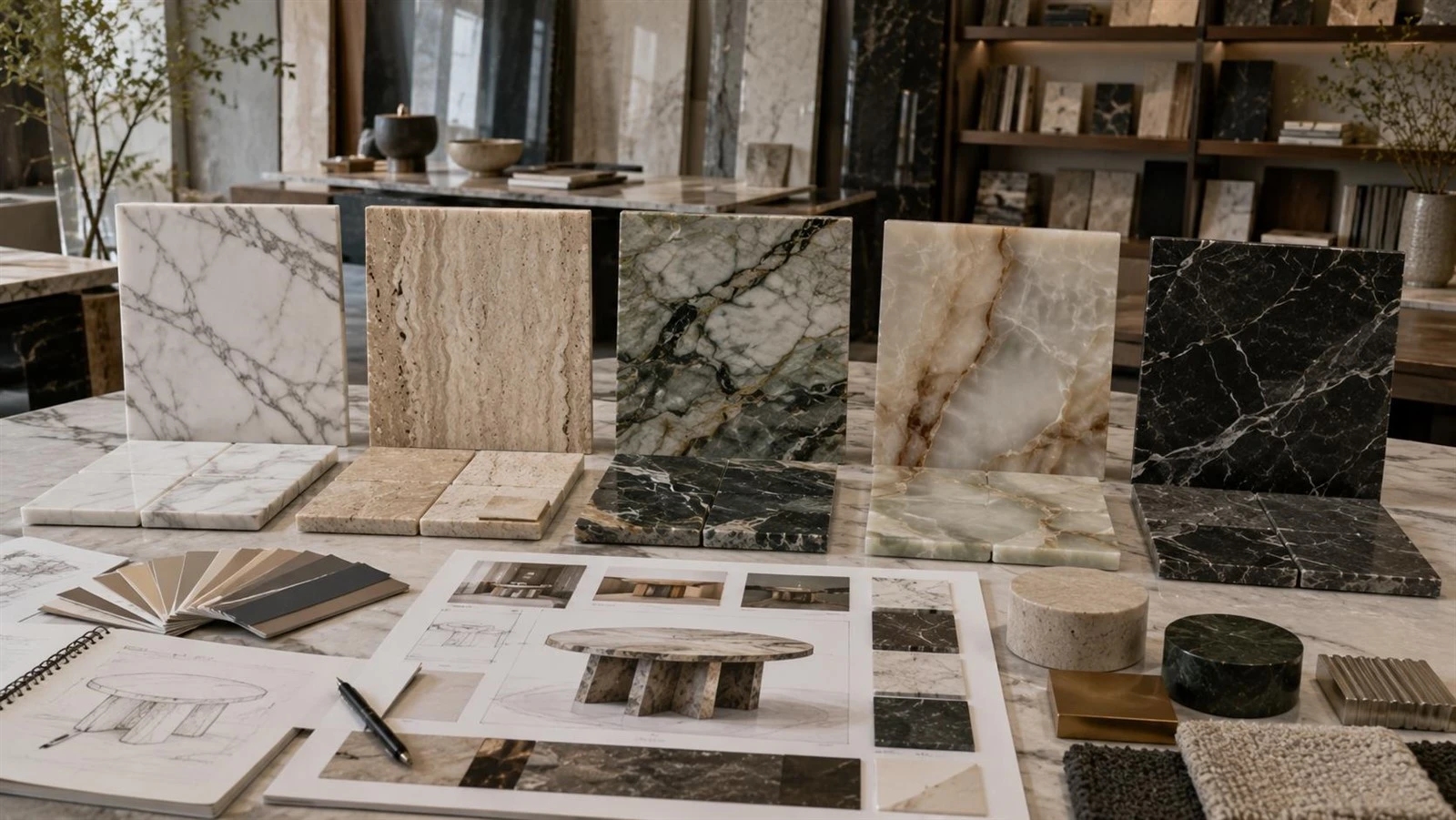 stone-furniture-material-selection-studio stone-furniture-material-selection-studio