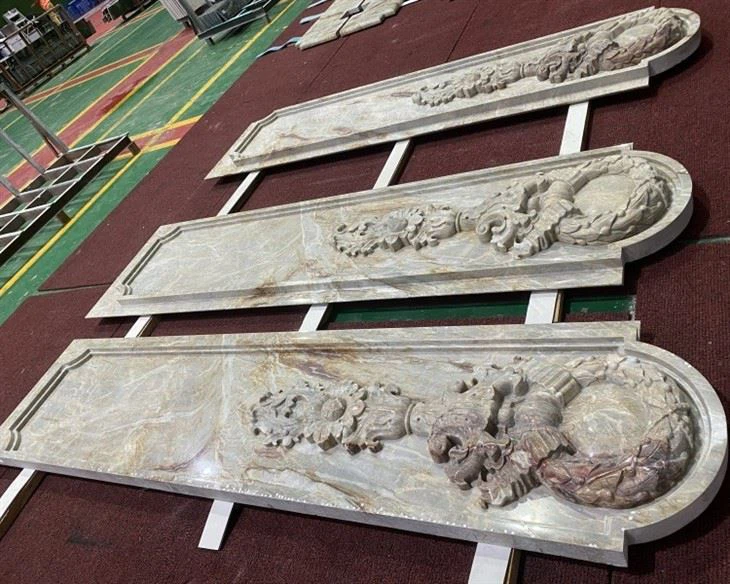interior stone columns