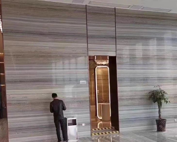 Crystal Wood Grain Marble wall
